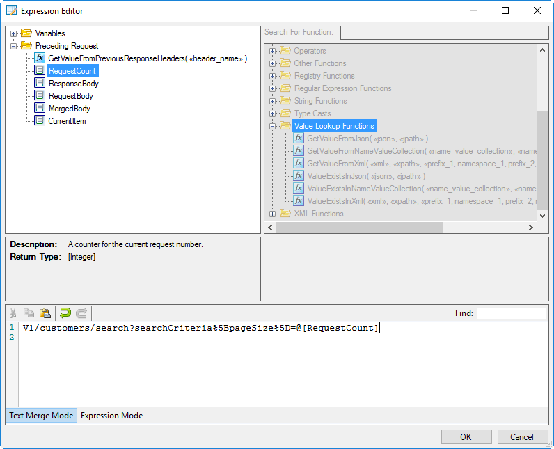 SSIS XML Source - Expression Editor - Text Merge Mode